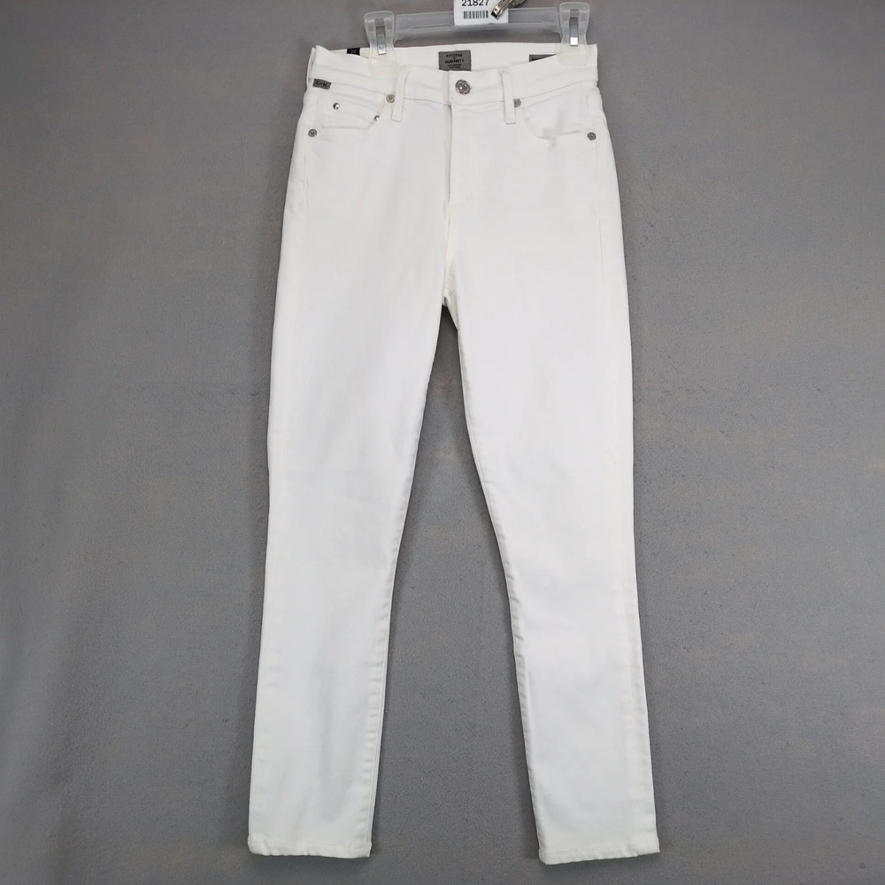 Citizens of Humanity Rocket Crop Mid-Rise Skinny Jeans Womens 24x24.5" White USA